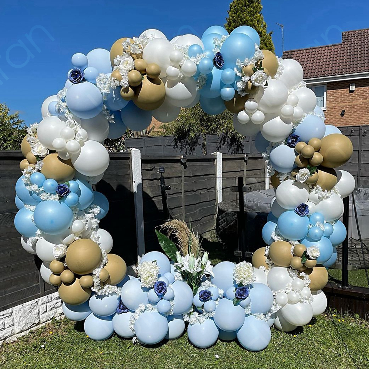 (32-tlg. Set) Ø200cm Luftballon Ständer Halterung - Kreis