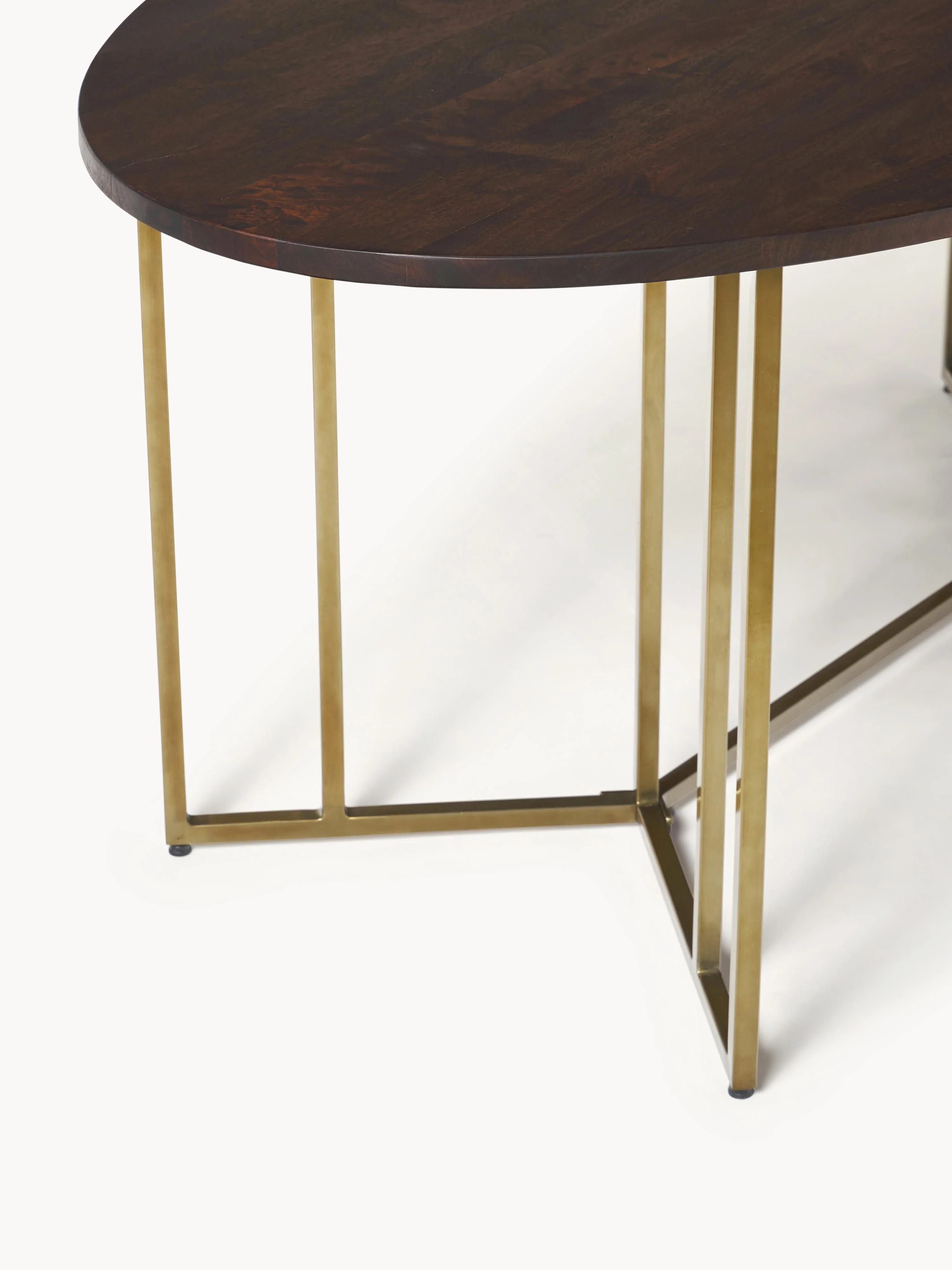Ovale eettafel Luca van mangohout, in verschillende formaten