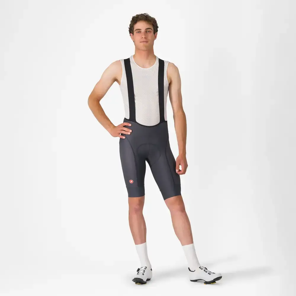 Castelli Competitizone 2 Fietsbroek Kort Donkergrijs Heren