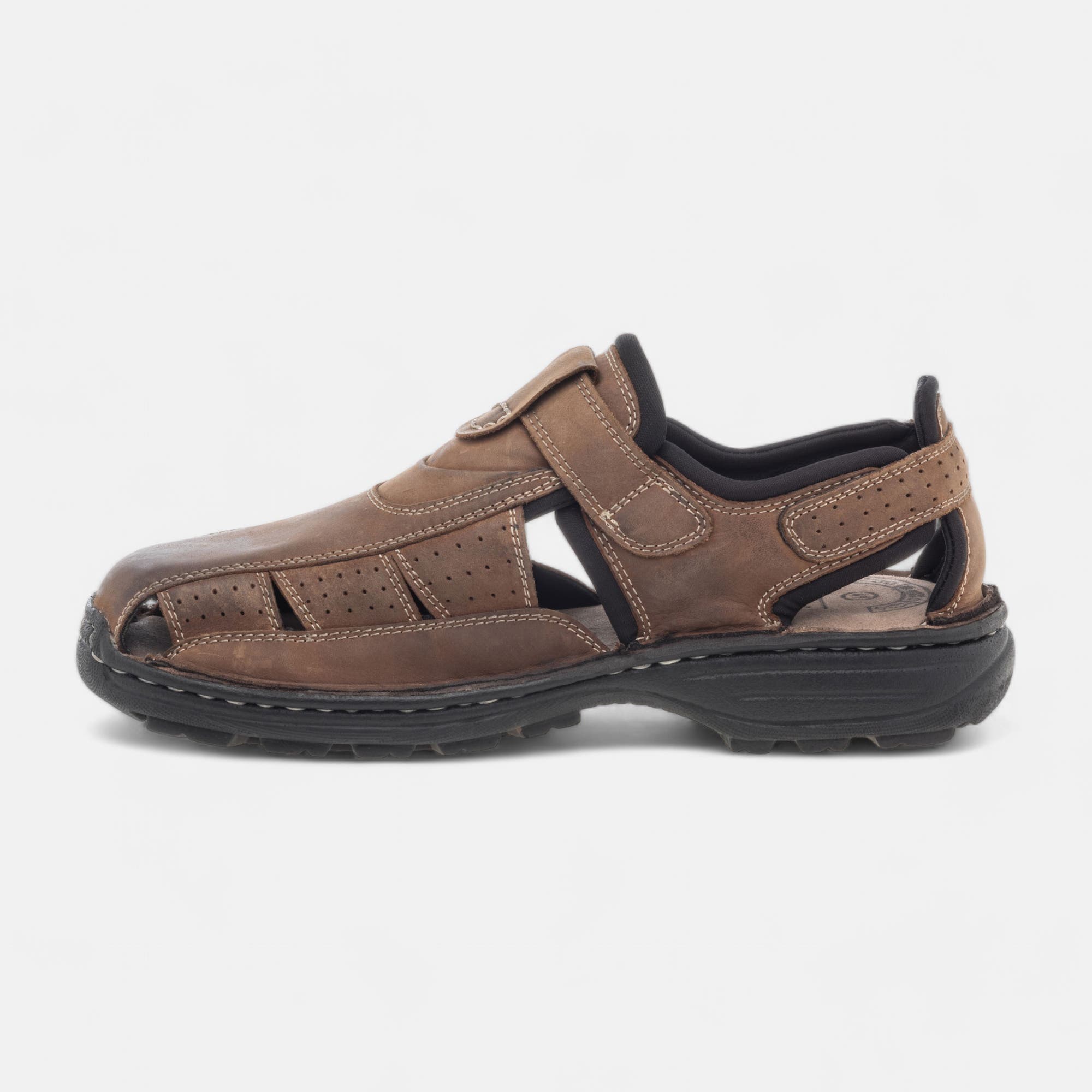 Sandales Homme en cuir taupe