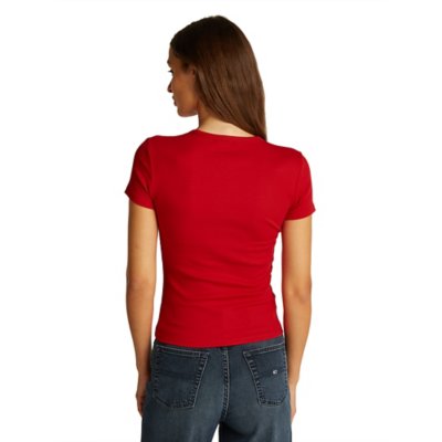 Tee-shirt à manches courtes femme Slim Essential TOMMY HILFIGER