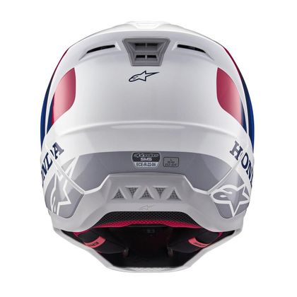 Casque cross Alpinestars S-M5 - HONDA 2024 - Bleu / Rouge