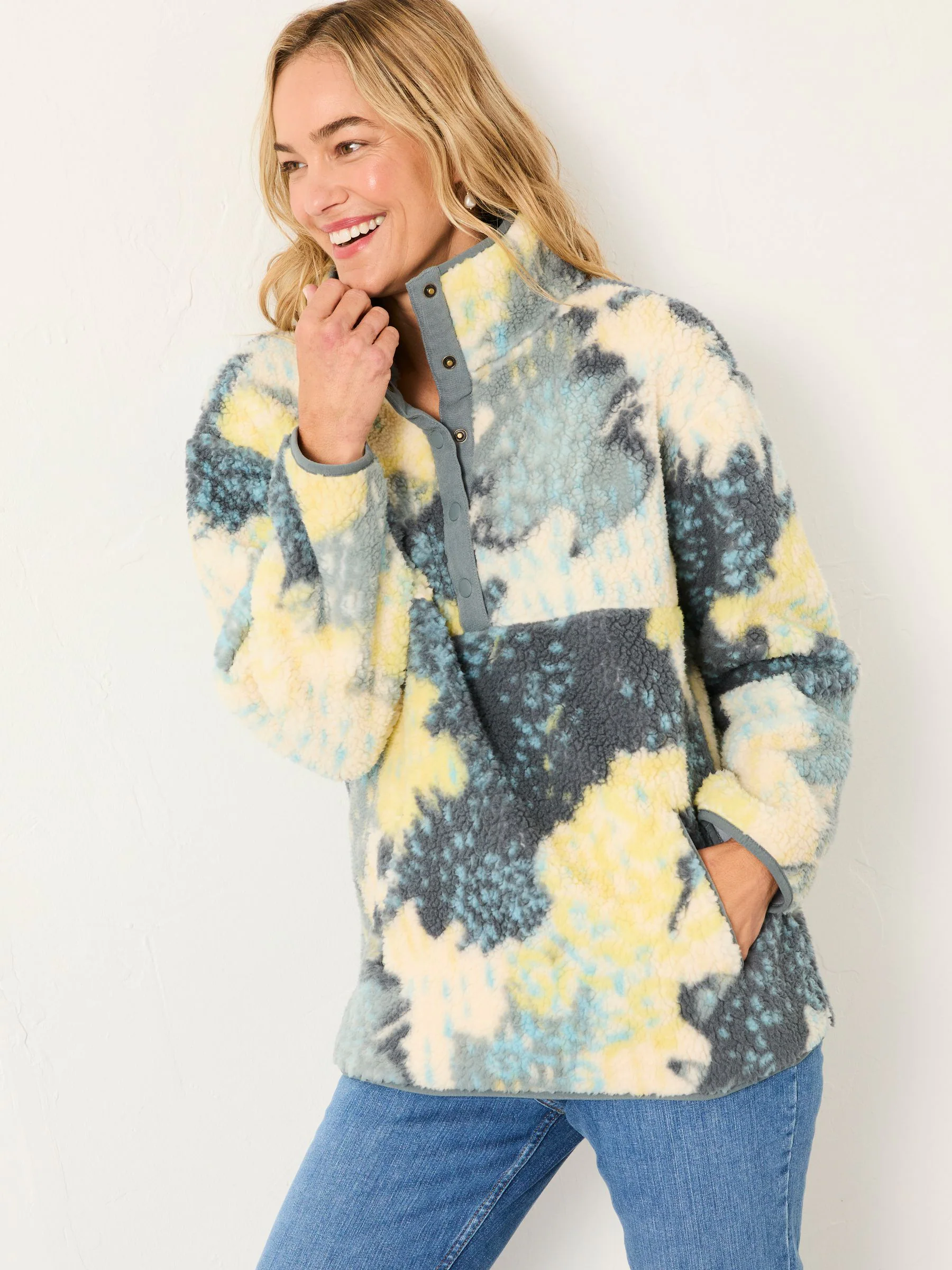 FatFace Half Neck Fleece