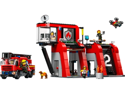 LEGO Brandweerkazerne en brandweerauto (60414)