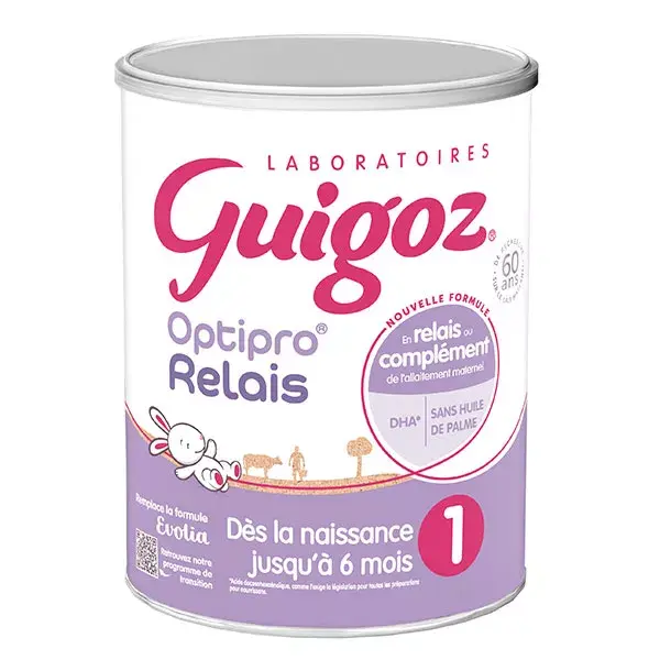 Guigoz Evolia A2 Lait 1er Age 800g