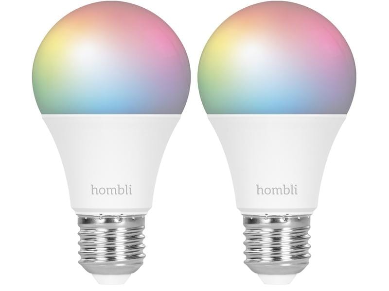 hombli Leuchtmittel Smart Bulb, E27, 9W, RGB   CCT, 1 1 Pac Intelligentes Leuchtmittel