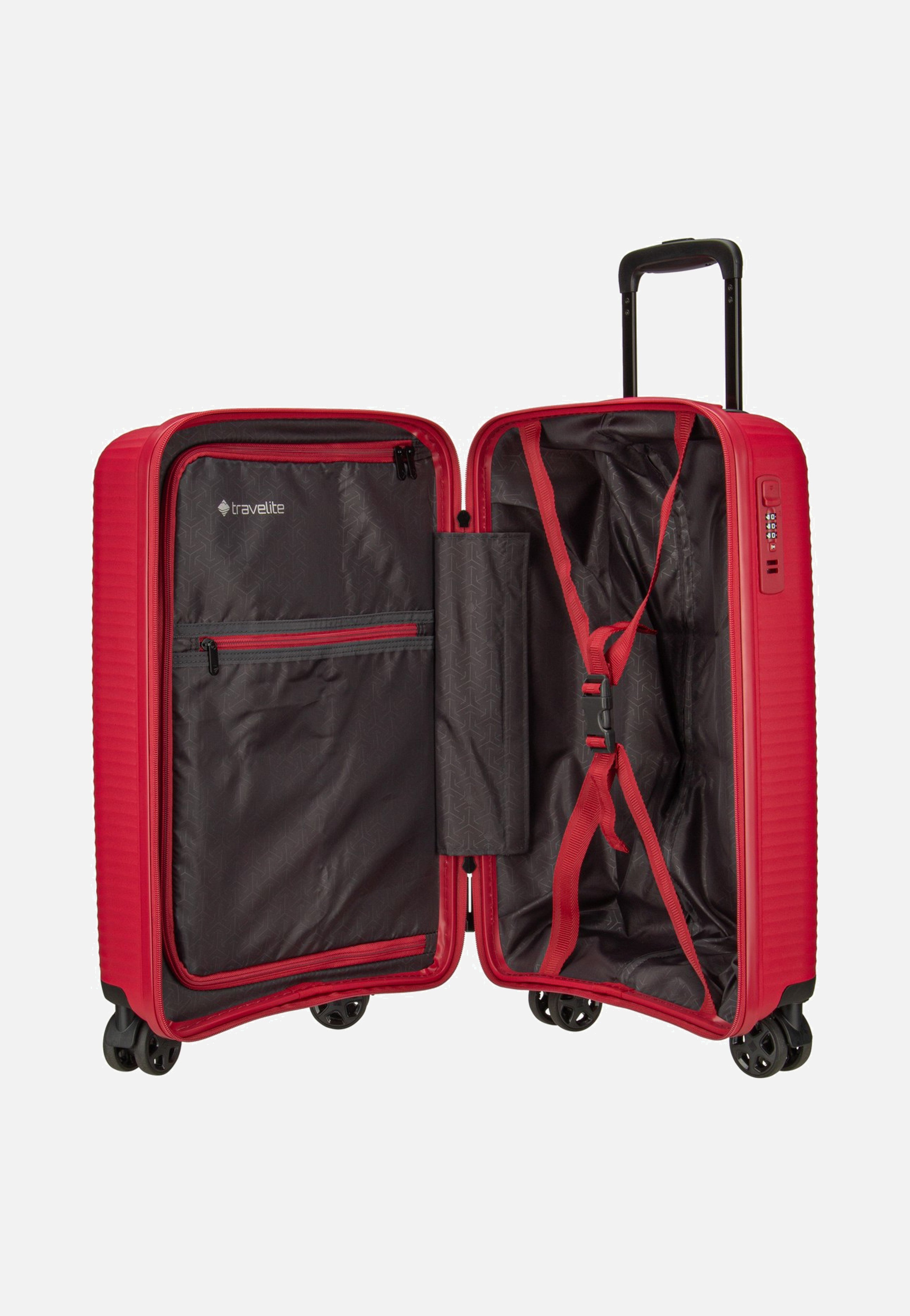 Air Stripe Trolley 4W S Red - Koffer