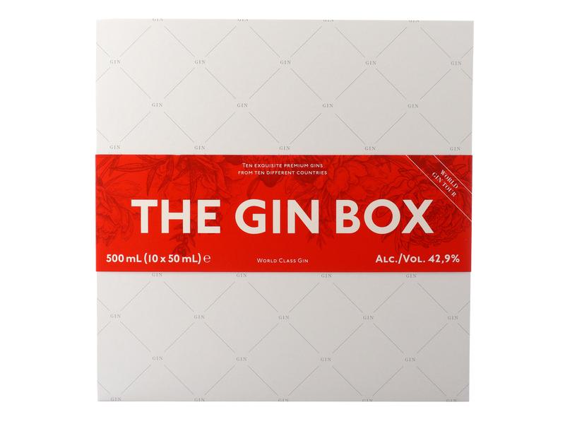 Glen Fahrn Geschenkbox The Gin Box «World Gin Tour» 10 x 50 Geschenkset mit hochwertigen Wacholder-Spirituosen