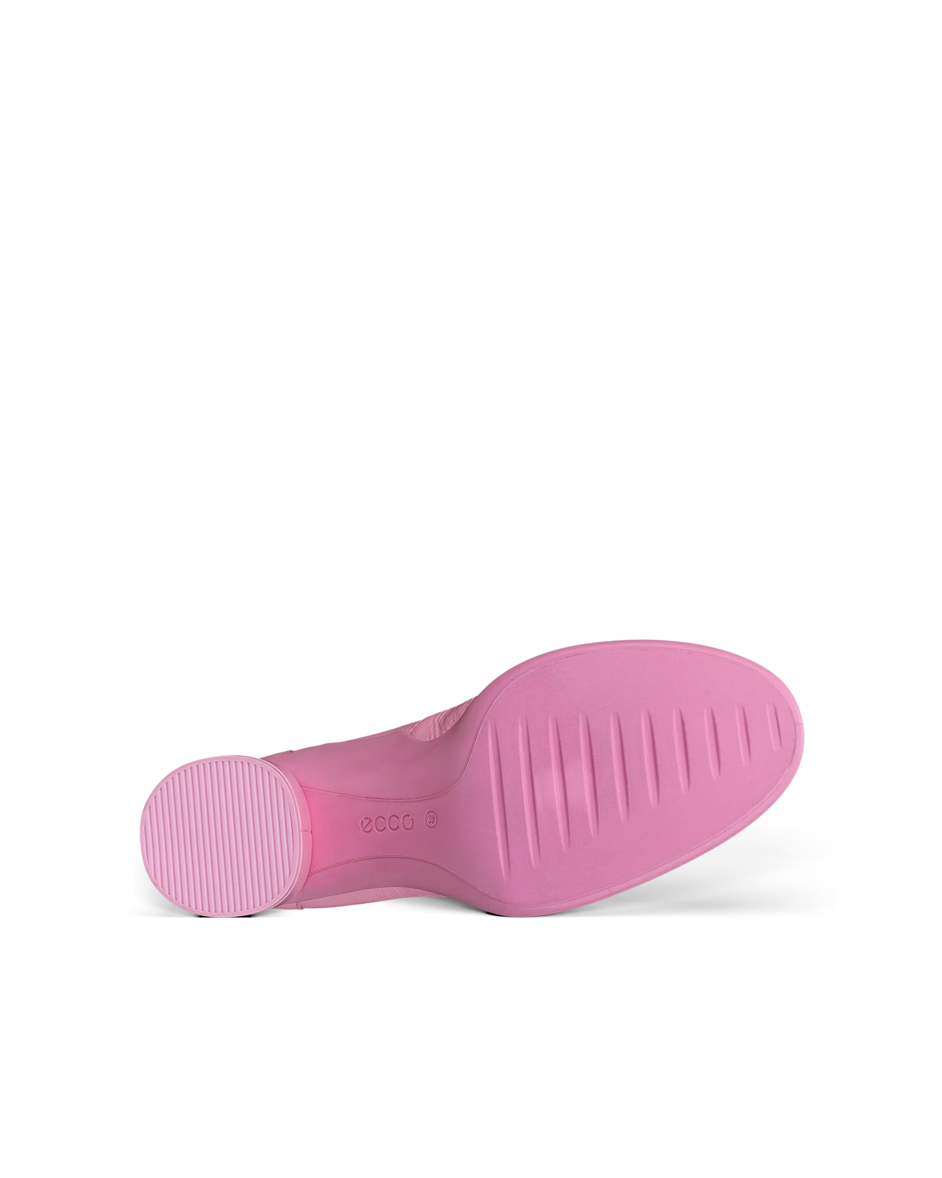 ECCO SCULPTED LX 55 Damen Lederloafer mit Blockabsatz Pink