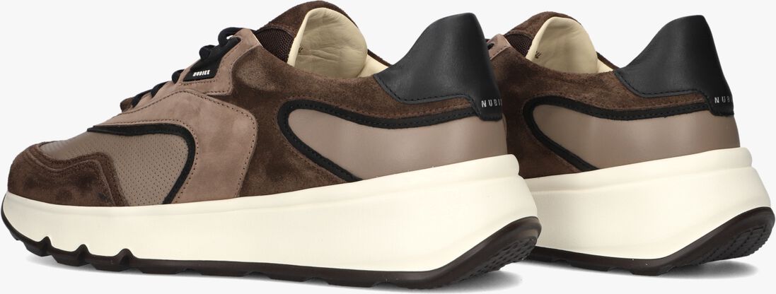 bruine nubikk lage sneakers luca noa