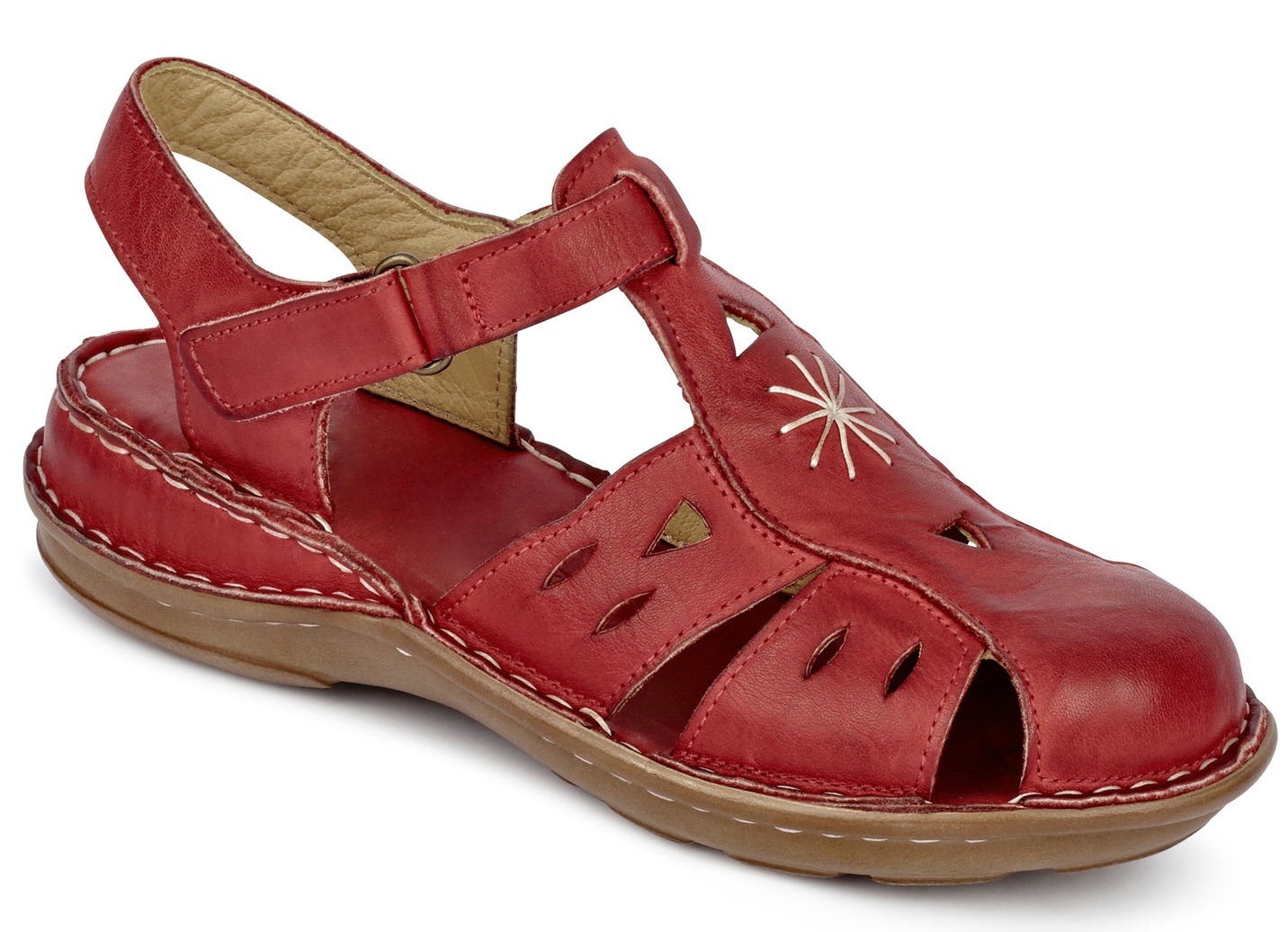Gemini Sandale aus schattiertem Rind-Nappaleder