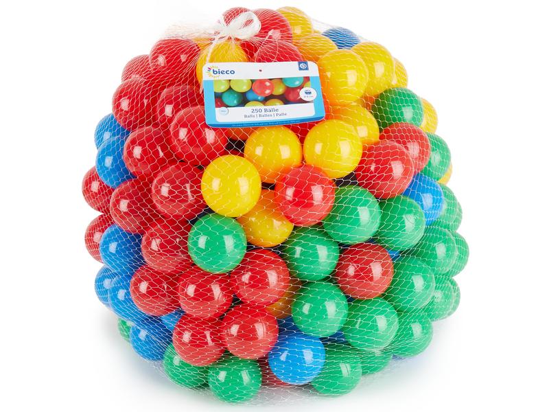 bieco Bälle für Bällebad 250 Stk. Color Pop Bälle fürs Spielen