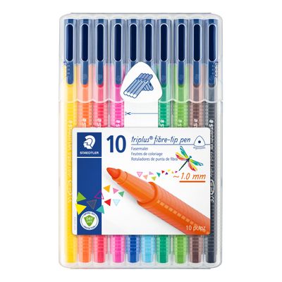 Staedtler triplus - 10 Feutres - couleurs assorties