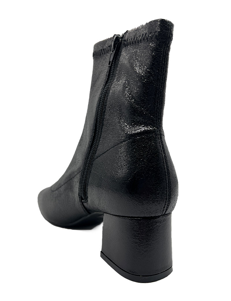 LES TROPEZIENNES PAR M.BELARBI BOTTINES À TALON DANIELA NOIR IRISÉ