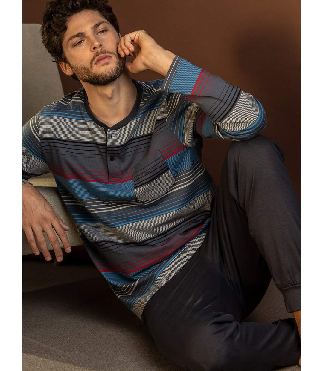 Pyjama pantalon top manches longues Cassette A Antonio Miro Admas