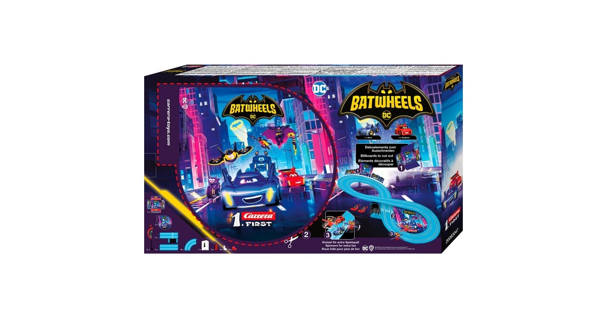 CarreraFIRST Batwheels Time for Action Racebaan