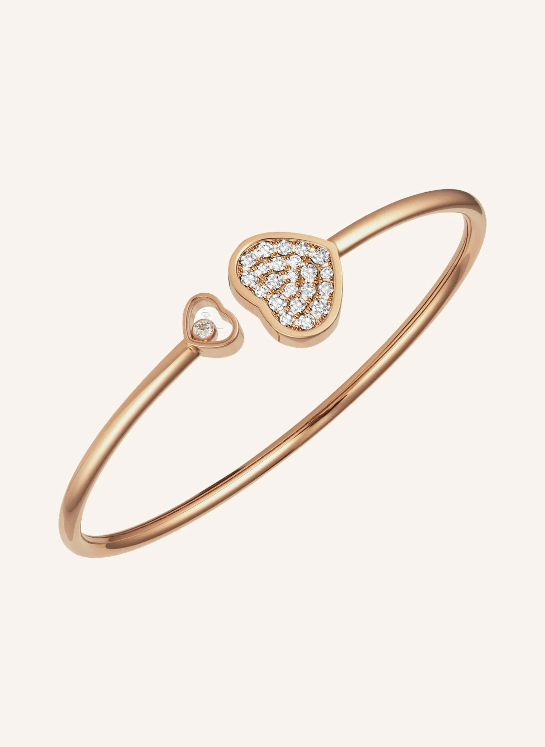 Chopard Armreif HAPPY HEARTS Armreif aus 18 Karat Roségold und Diamanten