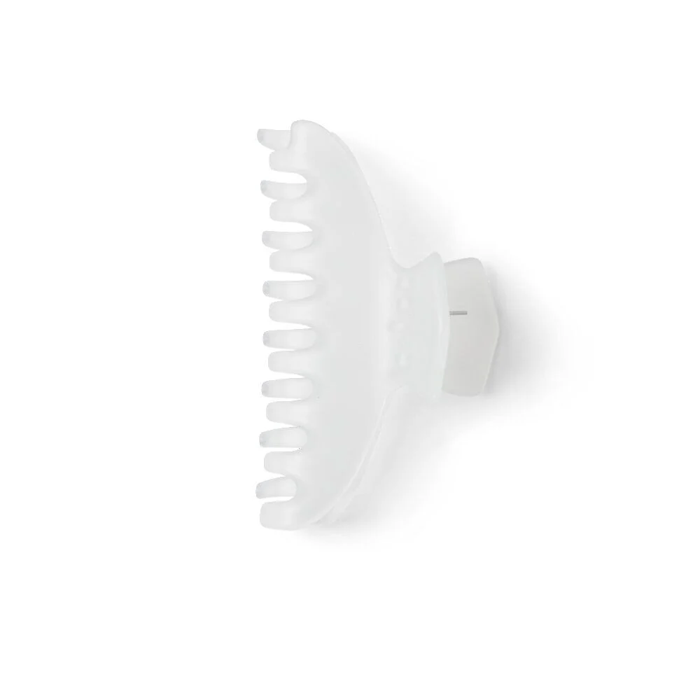 Pince cheveux blanc mat L9cm