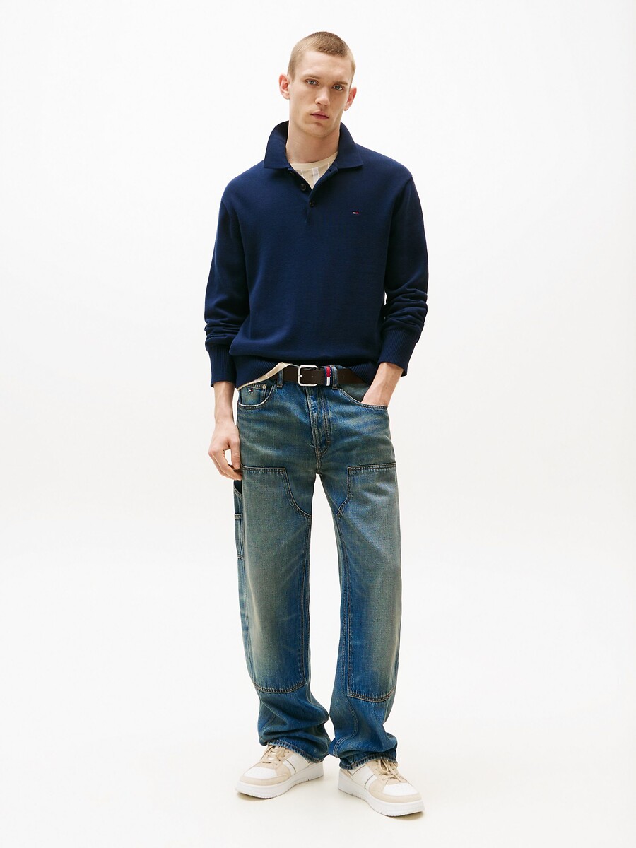 TOMMY JEANS<br>Suéter com fechamento de botões