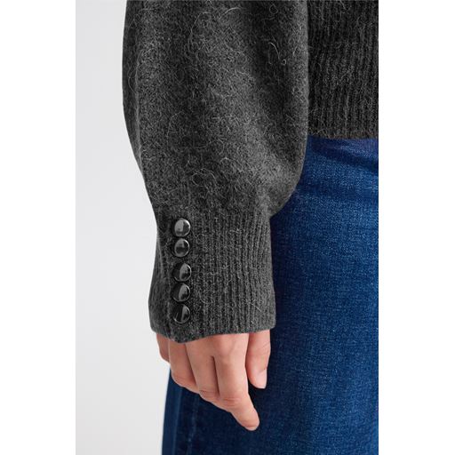 Ichi Kamara Striktrøje, Dark Grey Melange, L