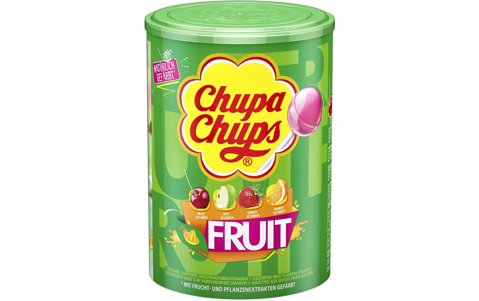 Lollipop Frucht 100 StückSüsse Lollis in fruchtigen Geschmacksrichtungen
