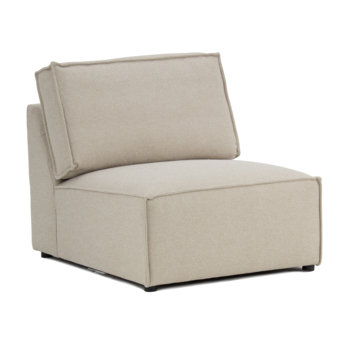 KARWEI modulaire bank James tussenstuk grof geweven beige polyester
