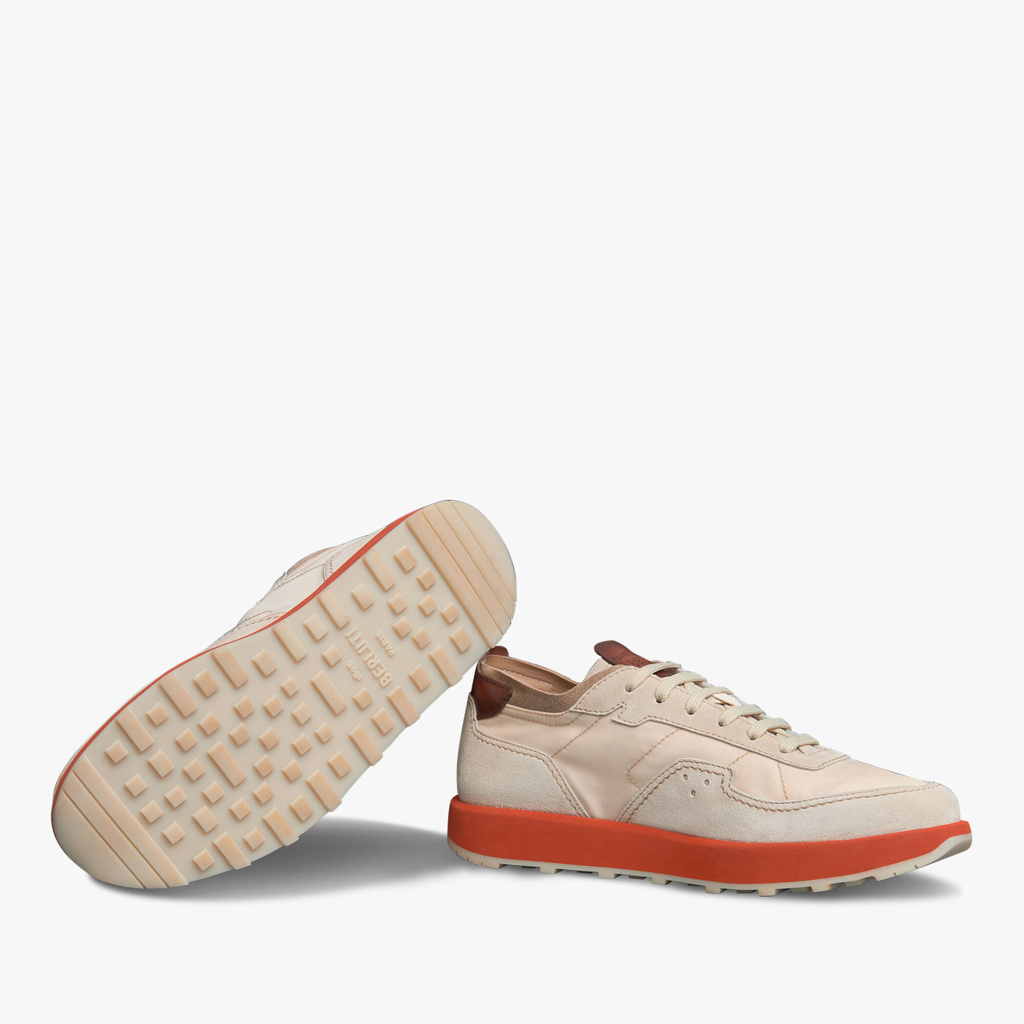 Sneaker Light Track En Veau Velours Et Nylon