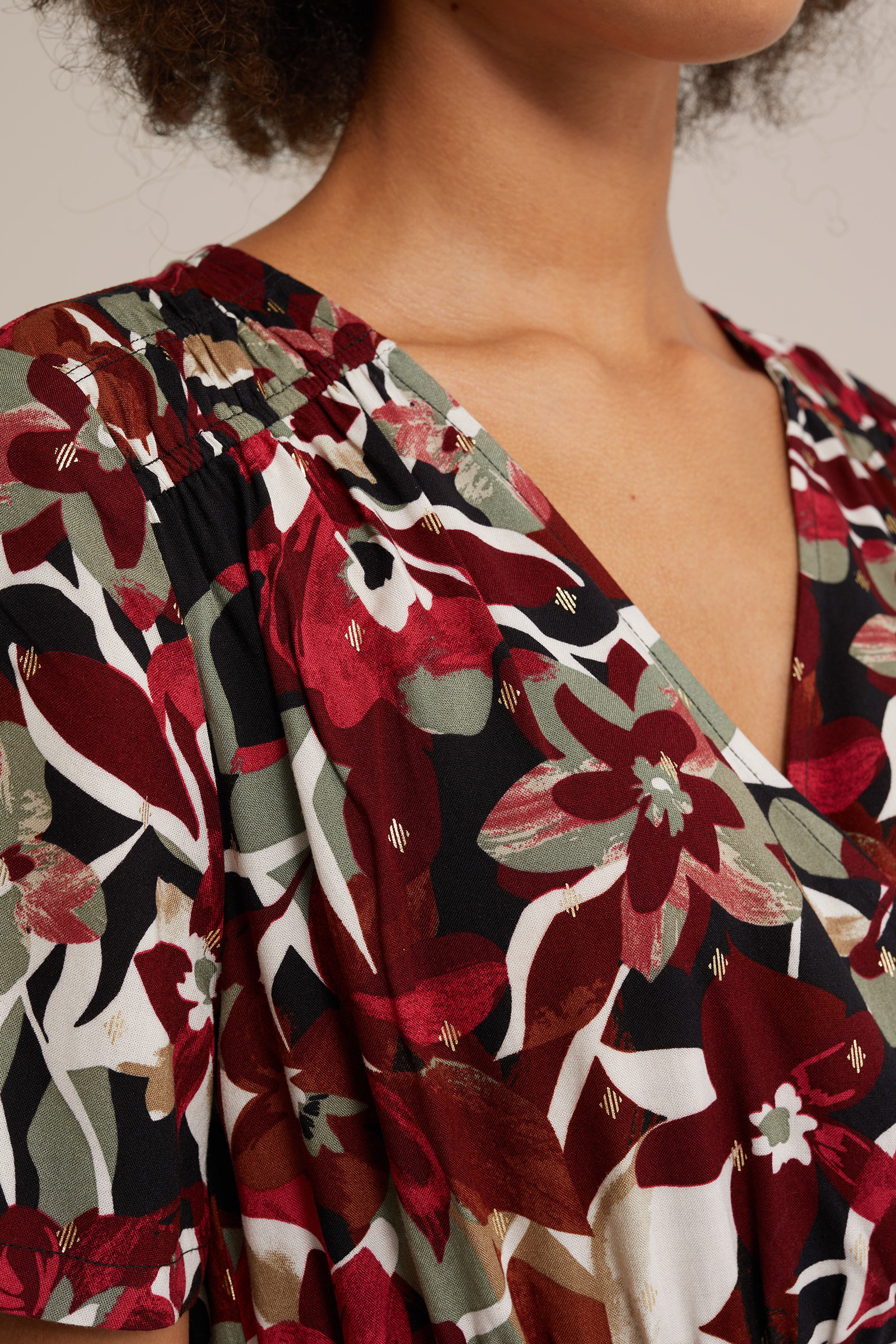 maxi-jurk met dessin WE Fashion Multikleur