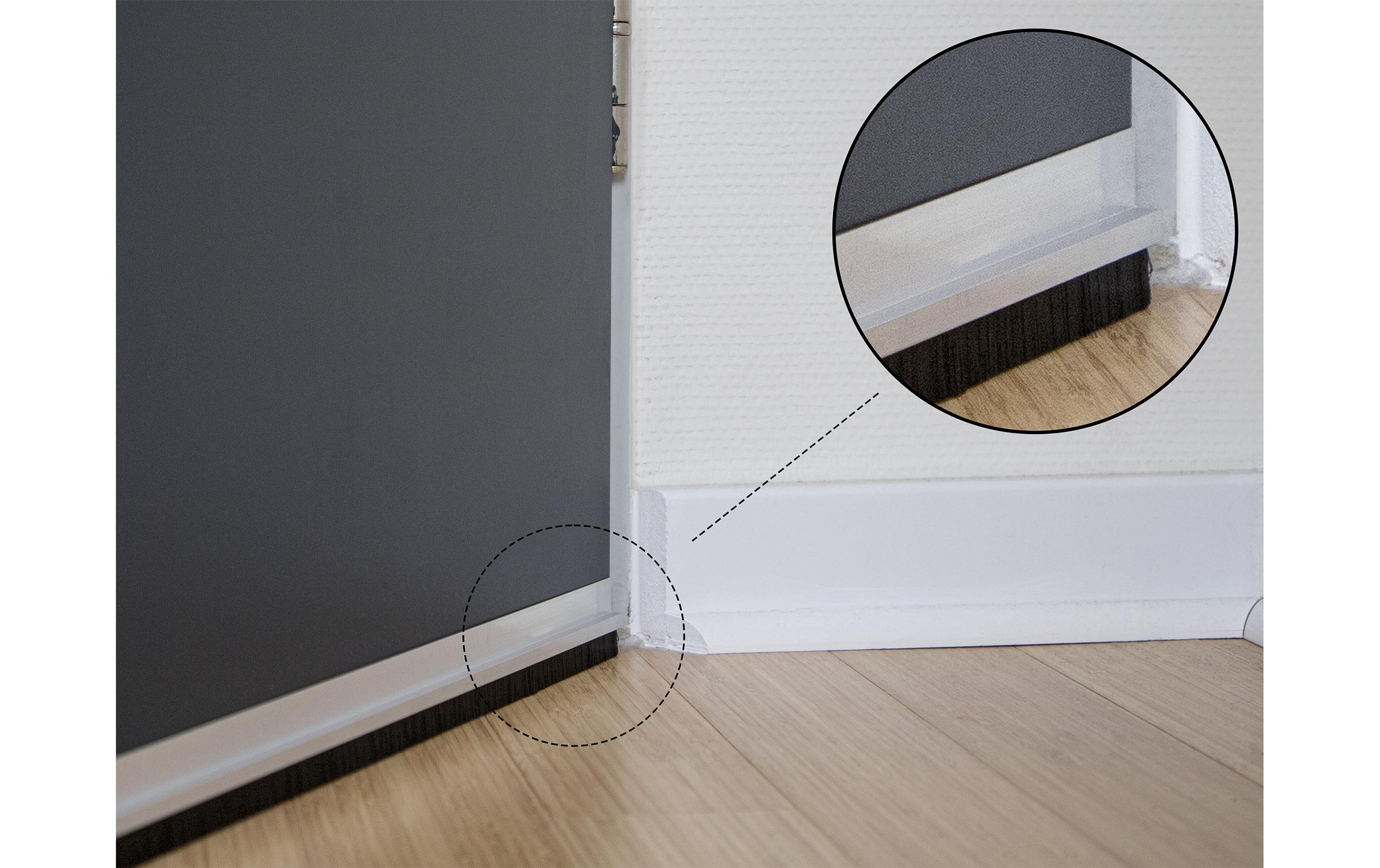 Türdichtschiene Alu-Profil Gewinkelt, 1 m x 40 mmDelock Bürstenstreifen 40 mm mit Alu-Profil gewinkelt – Länge 1 m