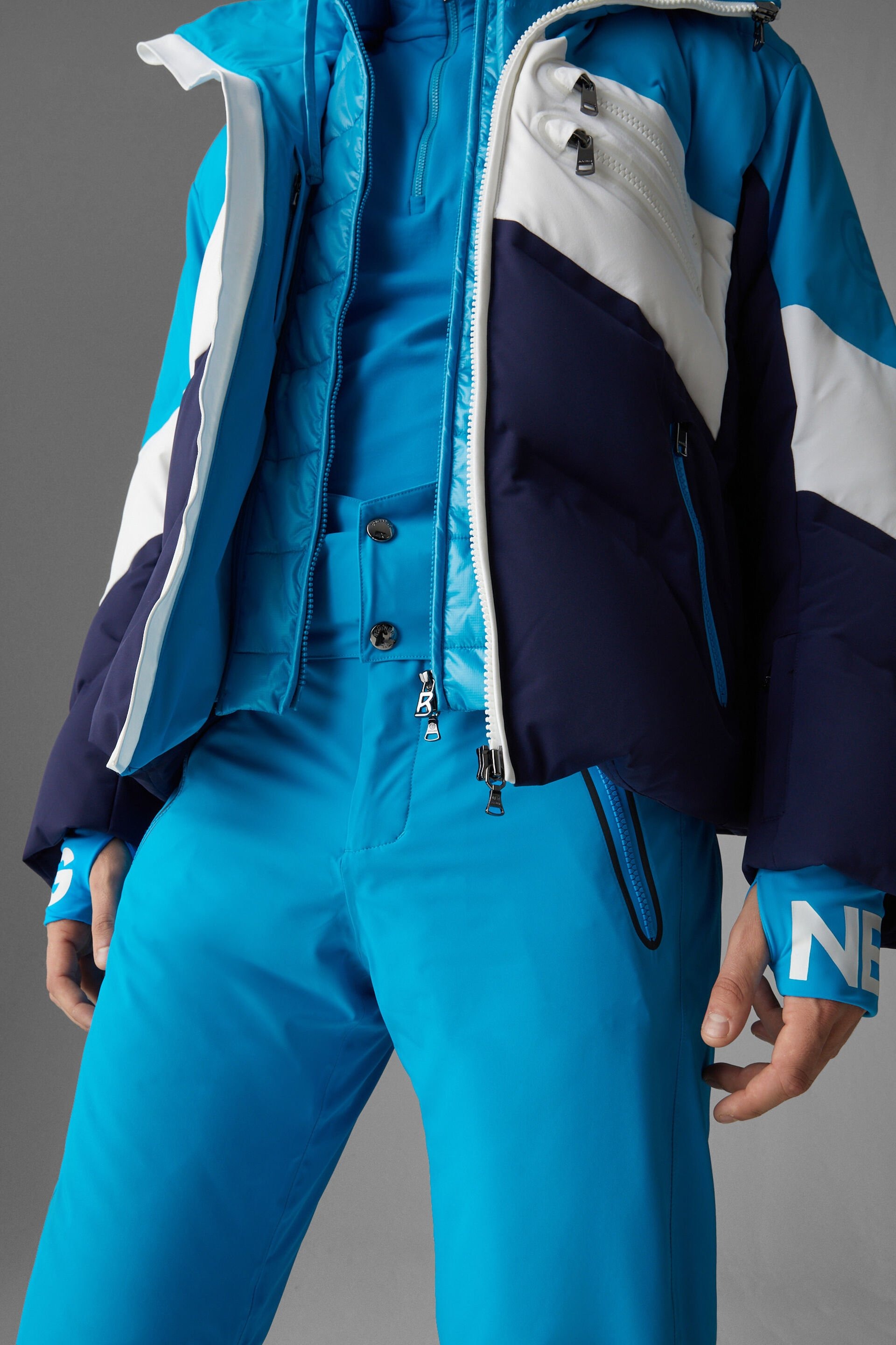 Amon Ski Jacket Herre 456/Blue/White
