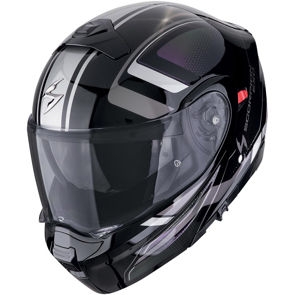 Scorpion - Casque Exo-930 Evo Ardens Noir / Argent / Violet