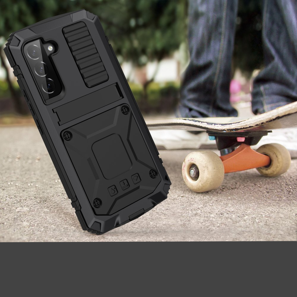 Samsung Galaxy S23 5G Hybrid Hardcase Hülle   Kickstand Aufsteller - Schwarz