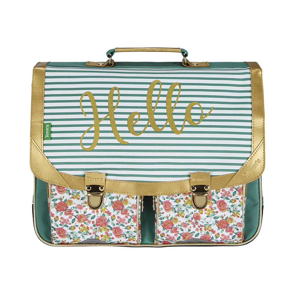 Cartable Lucie vert d'eau