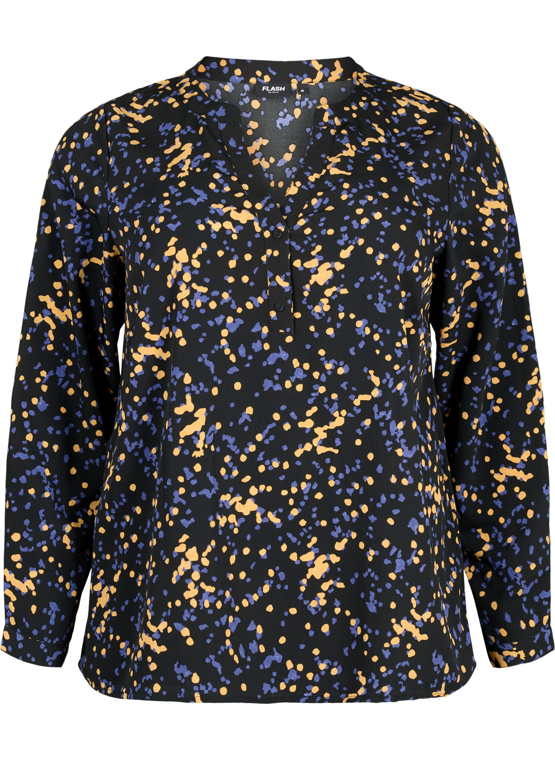 FLASH - Langærmet bluse med print