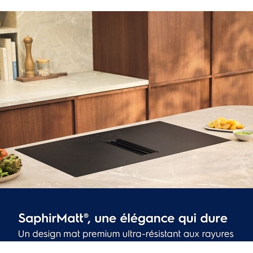 Plaque de cuisson avec hotte intégrée Electrolux KCC73443CZ SAPHIRMATT