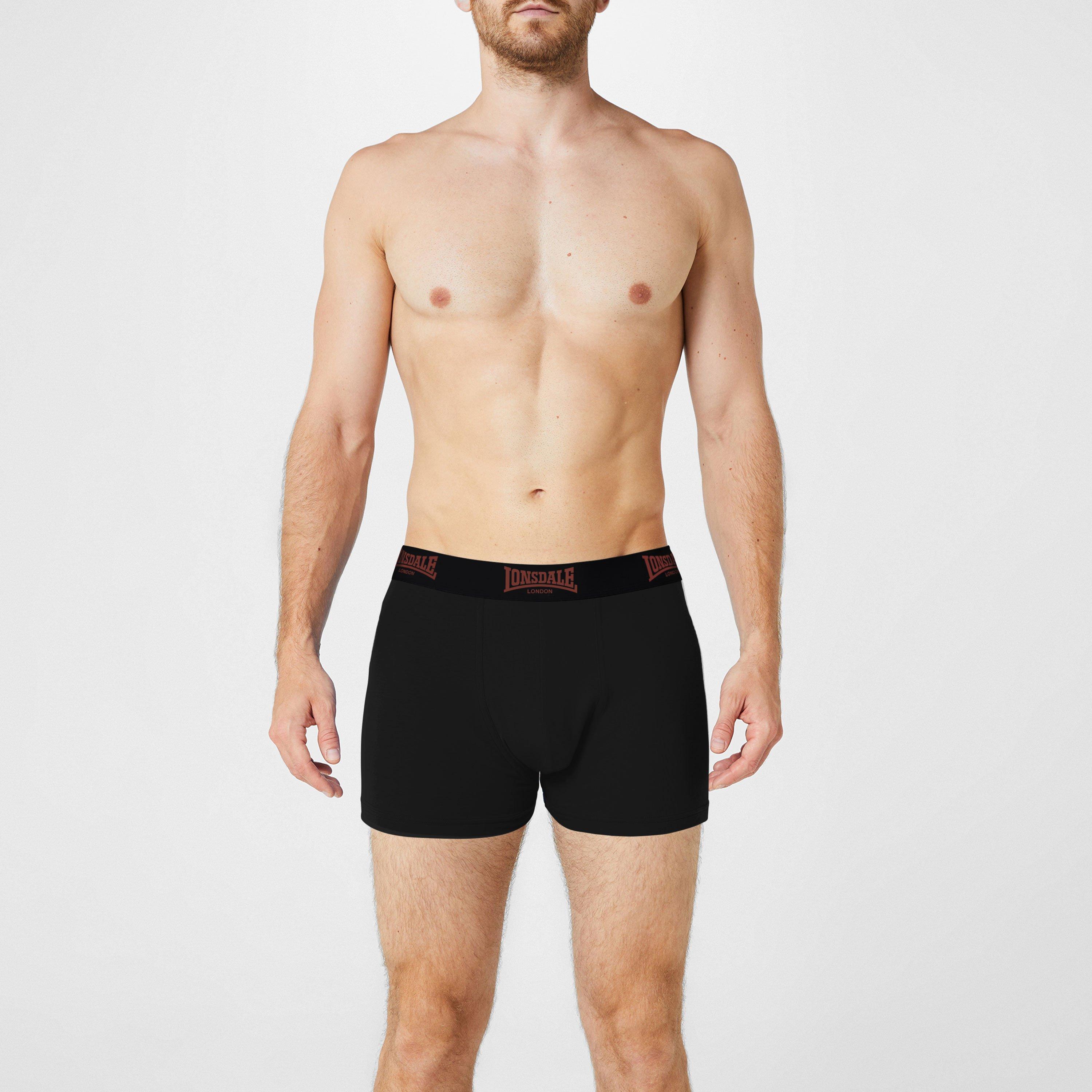 Lonsdale 2 Pack Trunk Mens