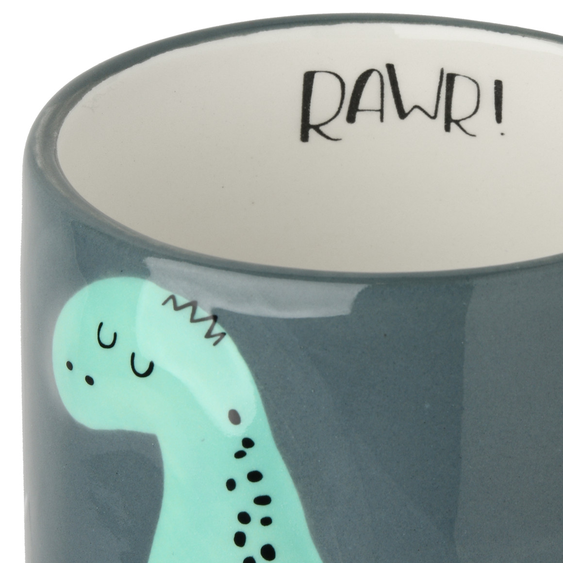 Topolino Tasse mit Dino-Motiv blaugrau