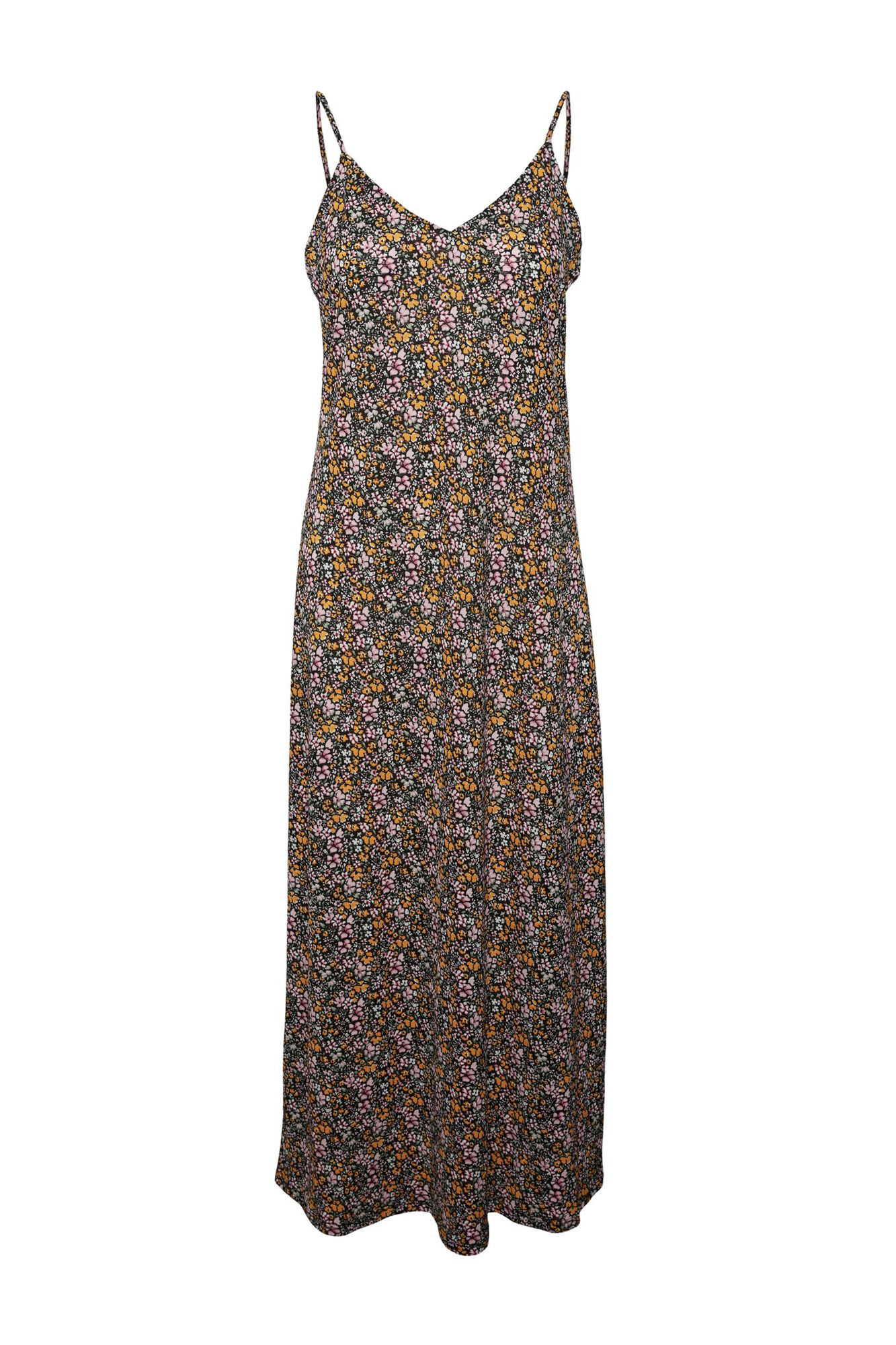 Vestido com alças até o tornozelo - Preto