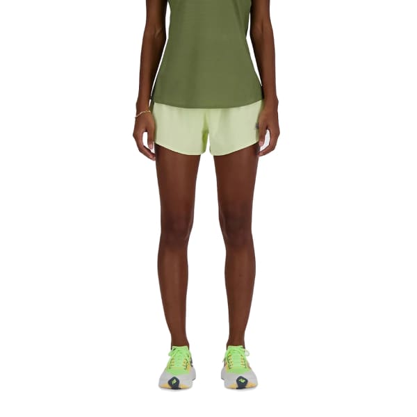 Short running NEW BALANCE RC SHORT 3 W LIMELIGHT