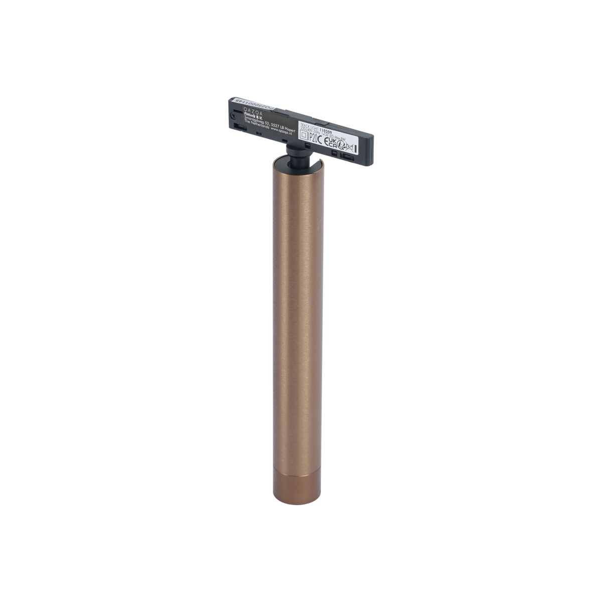 Moderne spot donker brons voor railsysteem 1-fase - Slimline Avery