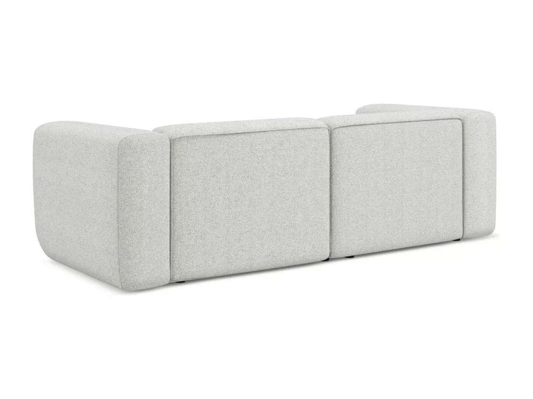 Canapé modulable 3 places en tissu texturé - beige - EKAHI