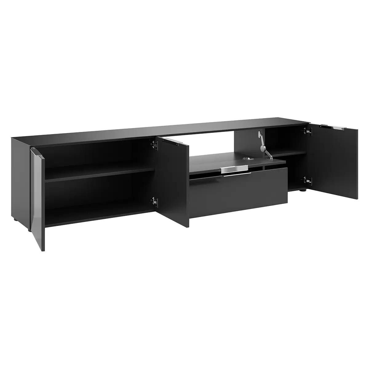 Lowboard 2T1K1S Style Schwarz