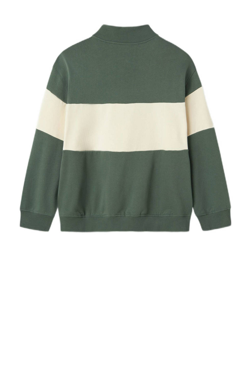 NAME IT sweater NKMRETA groen/ecru