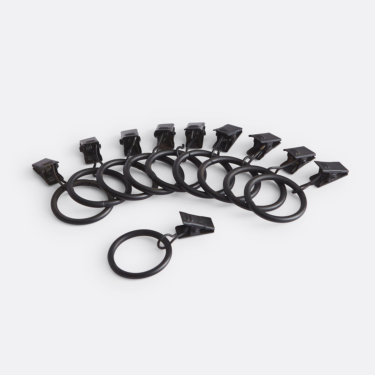 LA REDOUTE INTERIEURS<br>Conjunto de 10 prendedores de cortina Onega, diâmetro 36 mm