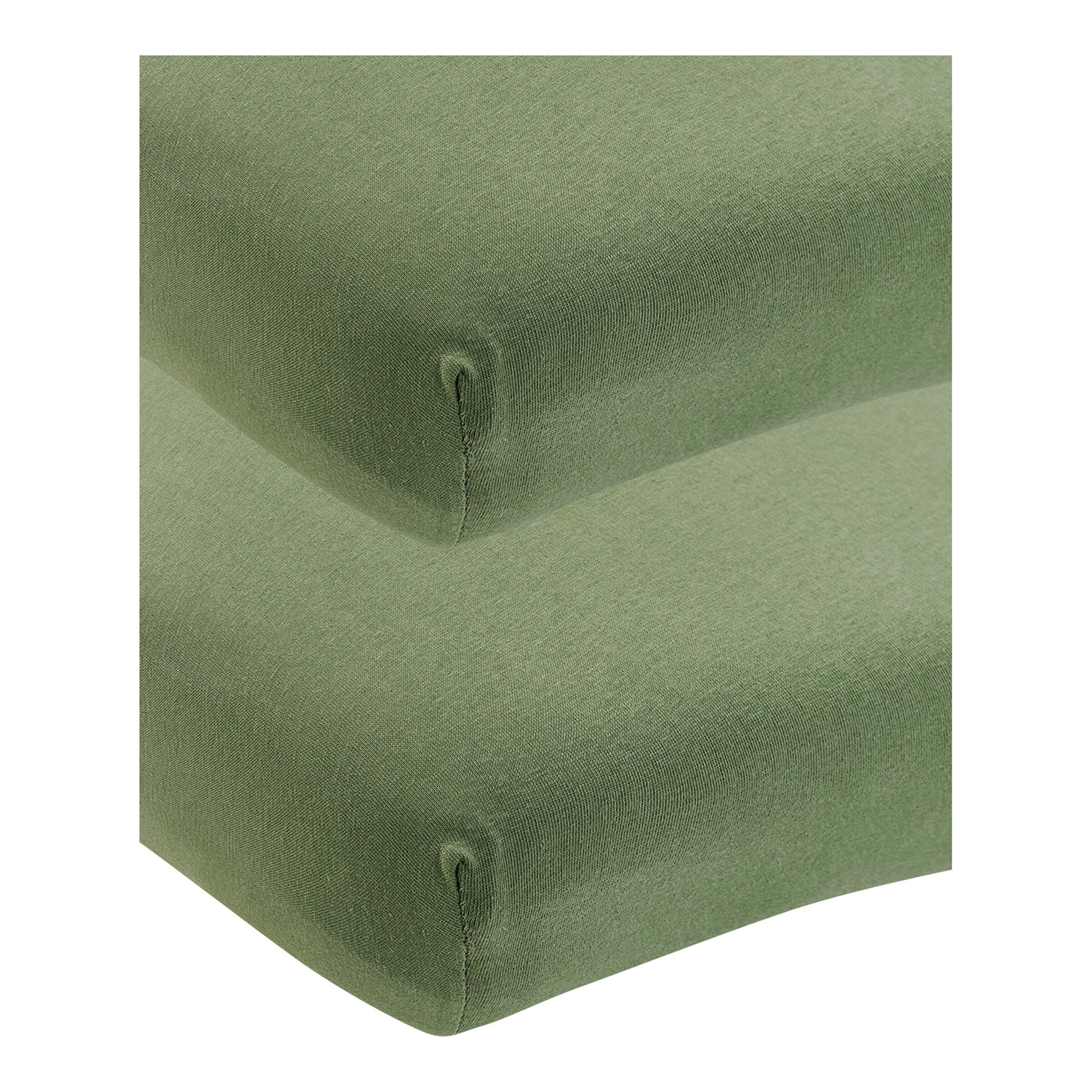 Meyco Baby 2er-Pack Jersey-Spannbetttücher 70x140 - 70x150 cm Olive Green