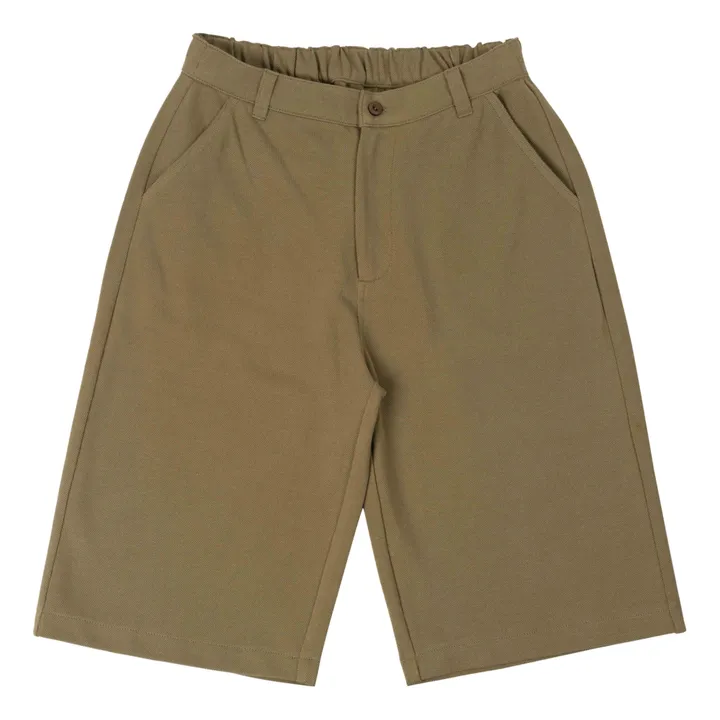 Minimalisma Bermuda Coton Bio Ebbe | Vert kaki