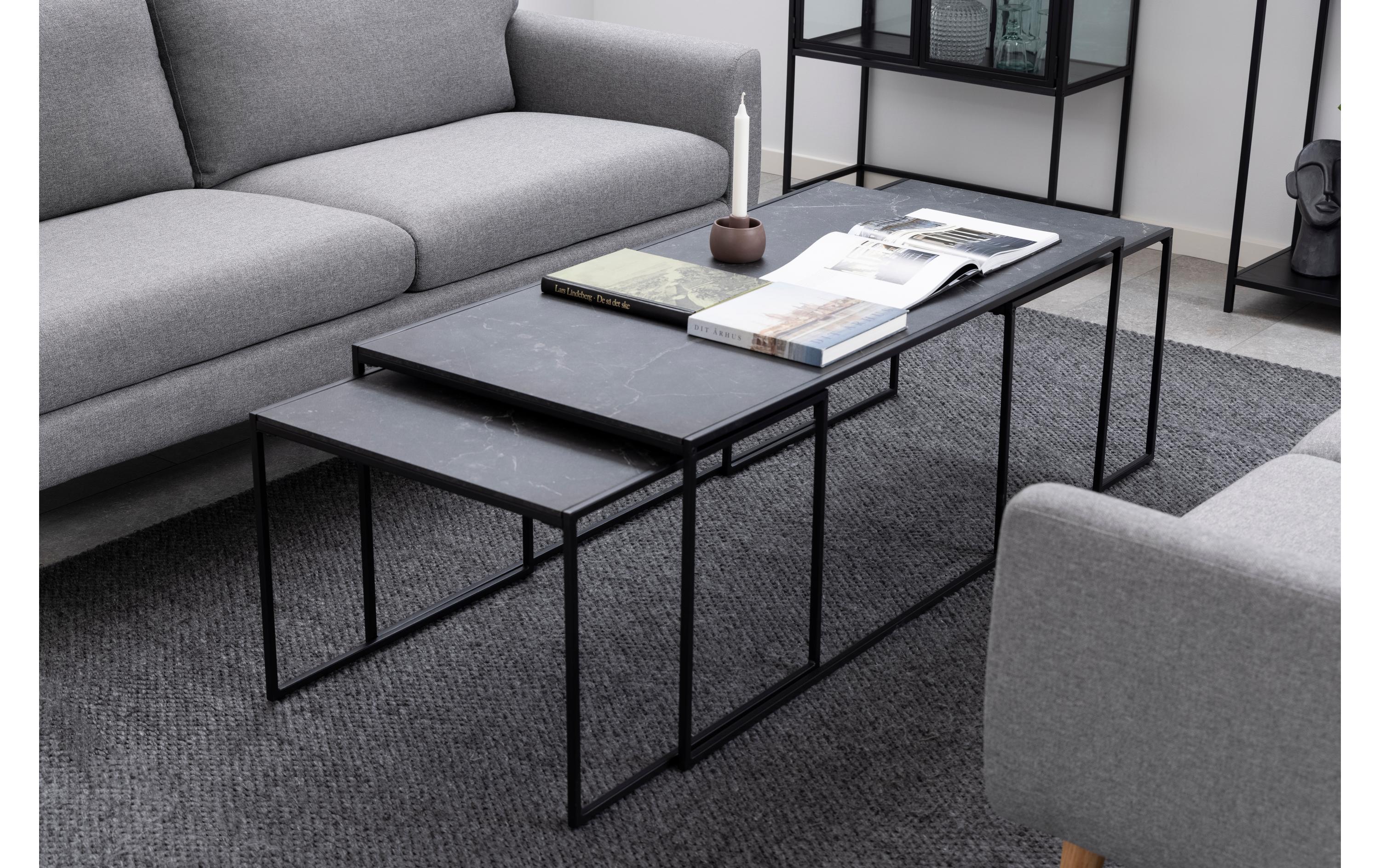 Couchtisch Infinity 120 cm x 48 cm, Schwarz<br>Sofatisch