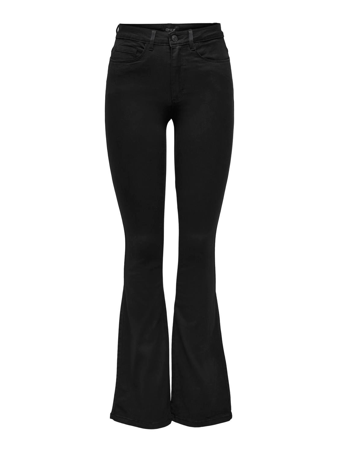 ONLROYAL Hohe Taille Ausgestellt Jeans Black