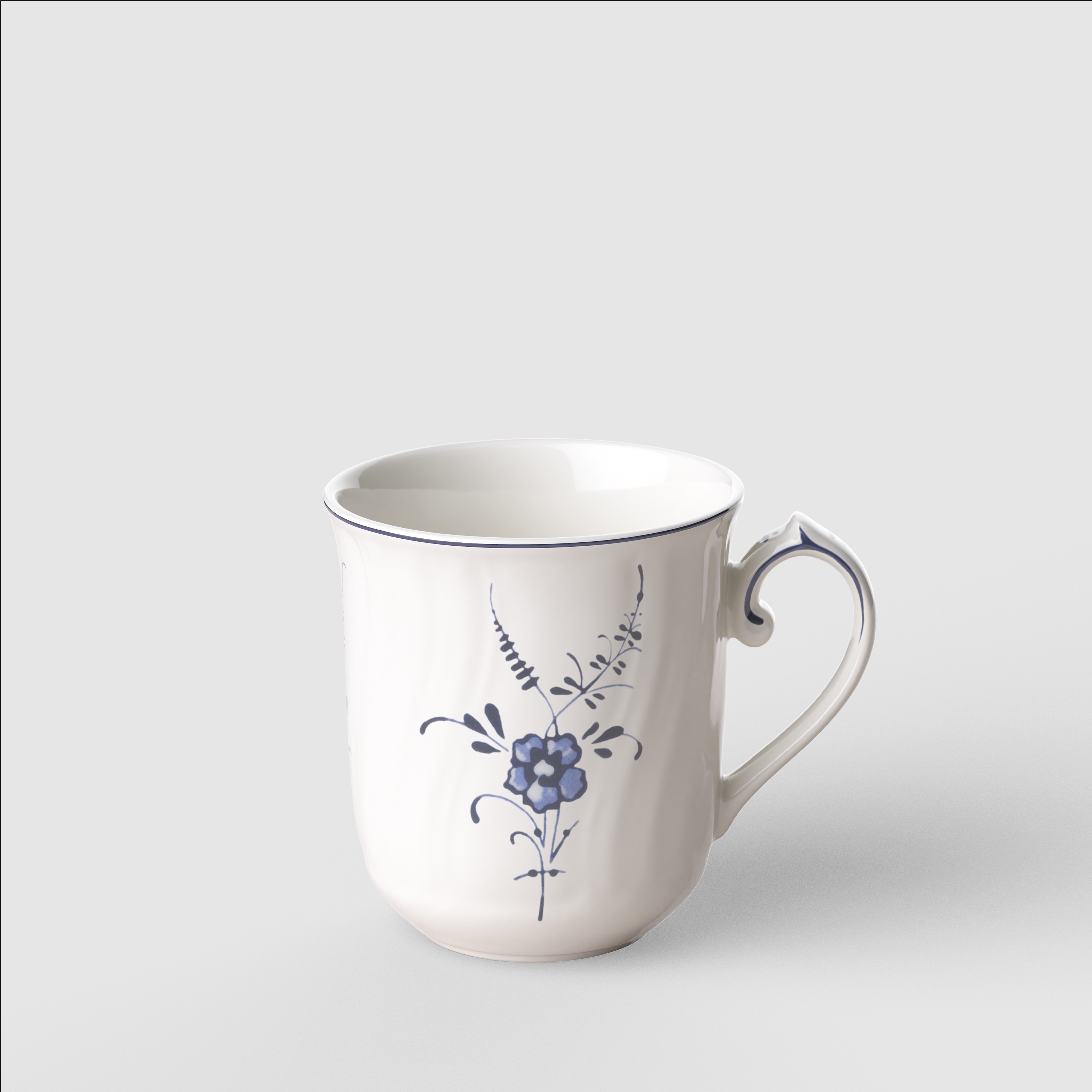 Vieux Luxembourg Mug White, 8.8 oz, Premium Porcelain