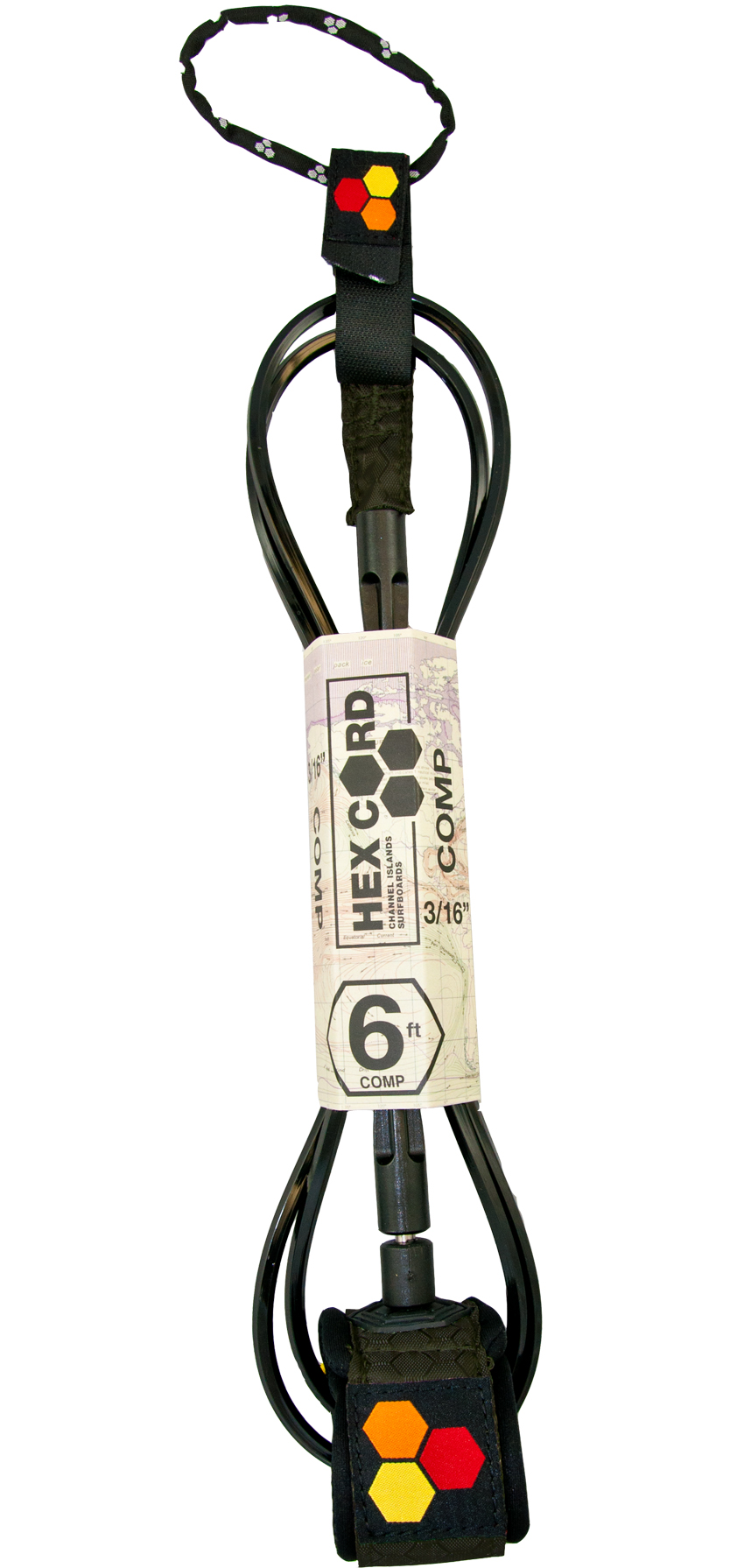Channel Islands CI Comp Leash 6' - 3/16